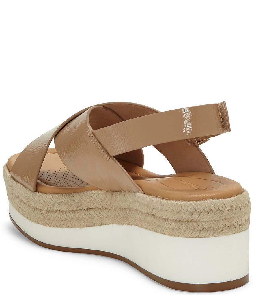 CC Corso Como Penelopy Patent Leather Flatform Espadrilles