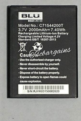 Genuine NEW C71544200T Battery For BLU D790, D790L, D790U, Studio G ( 2000mAh)