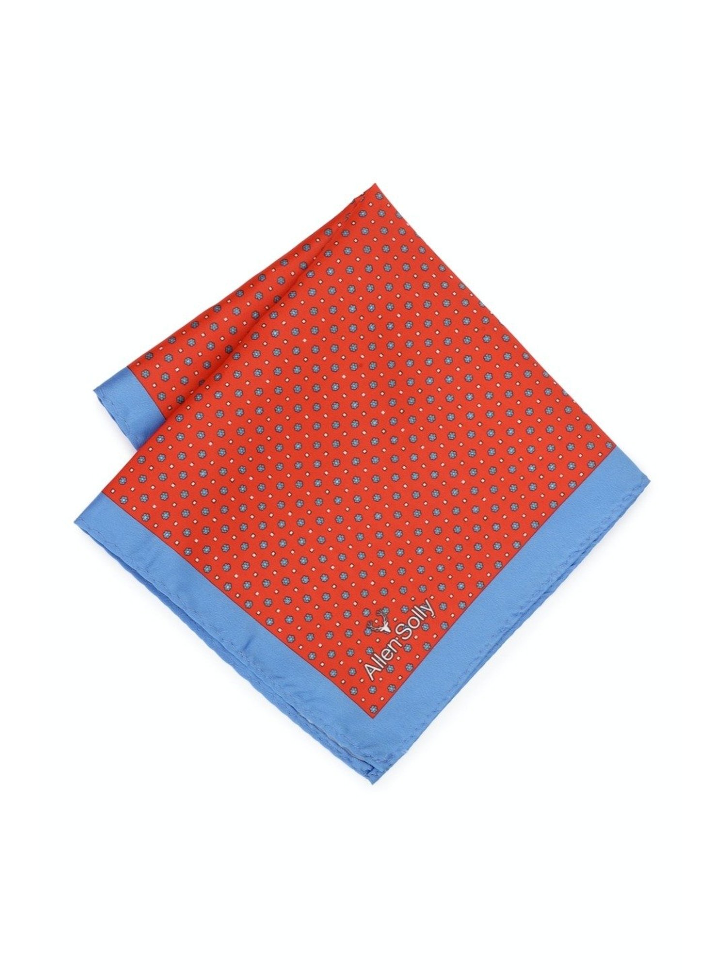 Van Heusen Green Printed Pocket Square