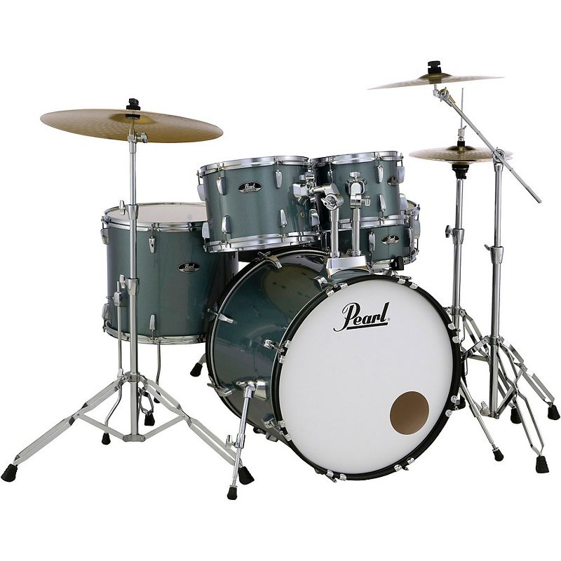 Pearl Roadshow 5-Piece Drum Set with Hardware and Zildjian Planet Z Cymbals Charcoal