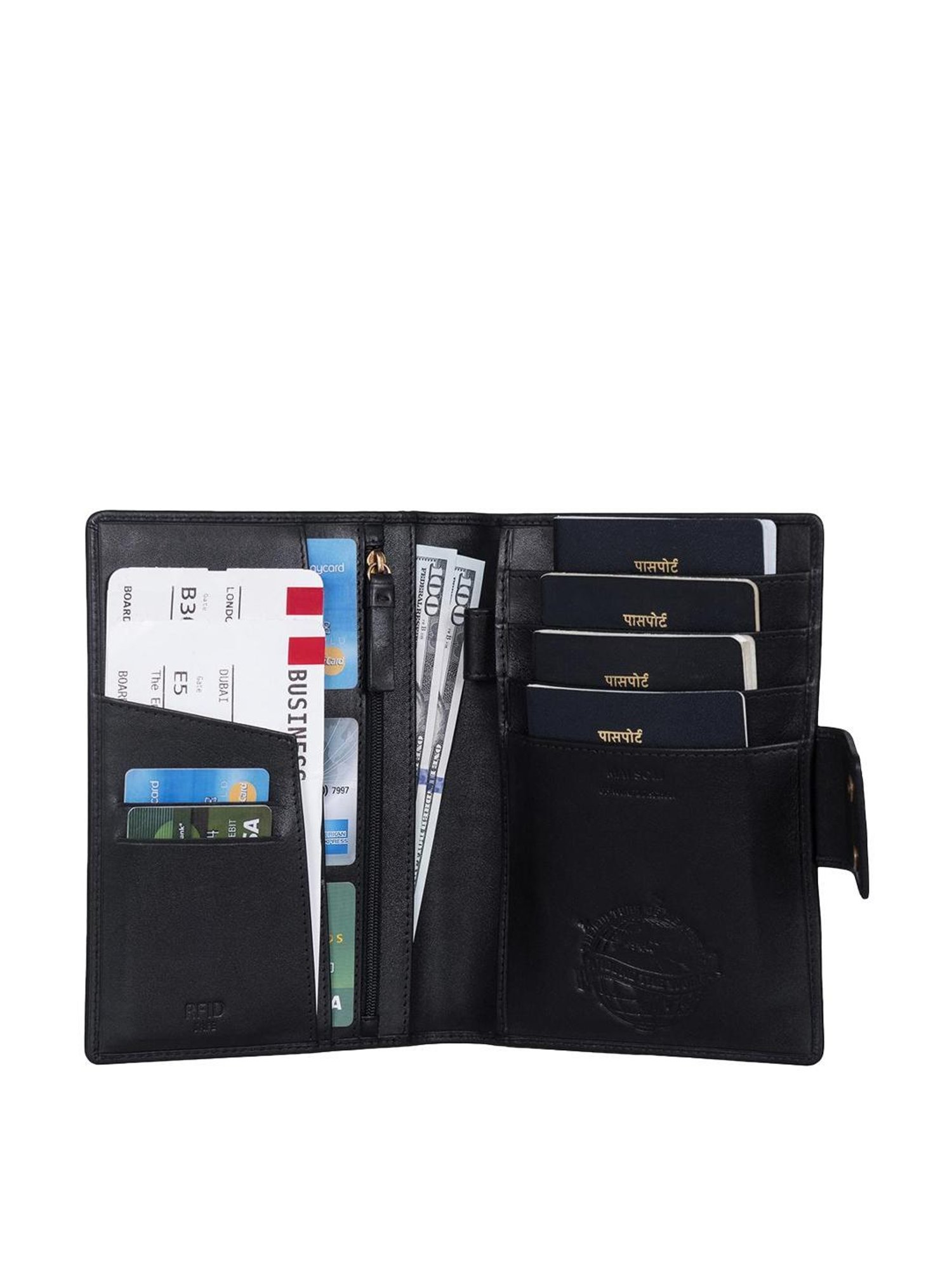 Deuter Black Casual Rfid Wallet