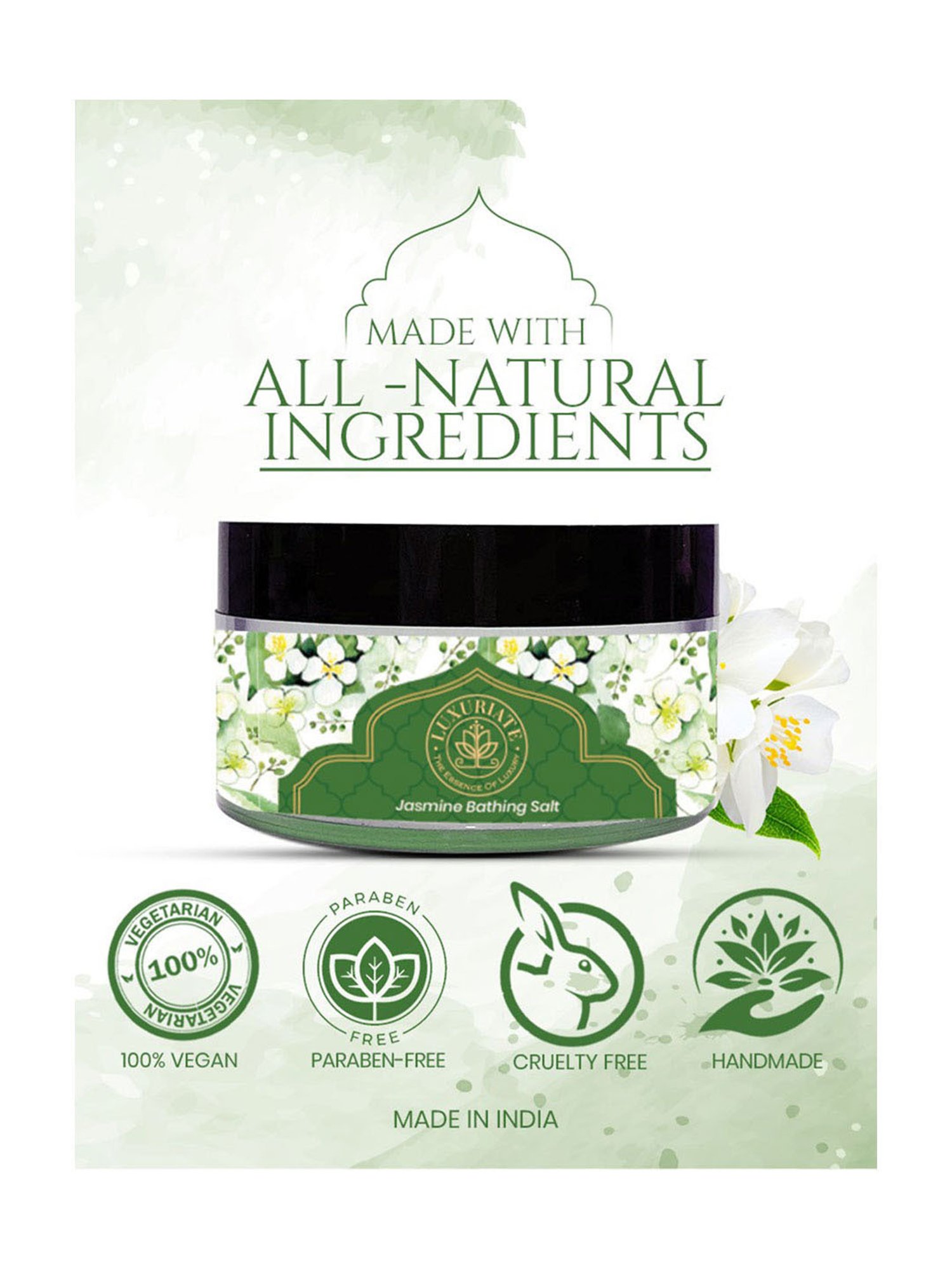 Luxuriate Jasmine Bath Salt - 150 gm