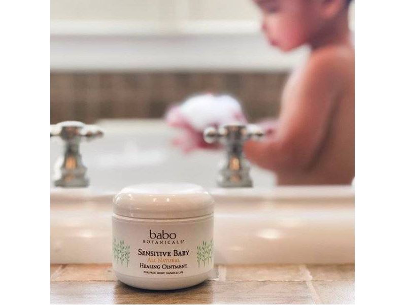 Babo Botanicals Sensitive All Natural Healing Baby Ointment with Colloidal Oatmeal - 4oz