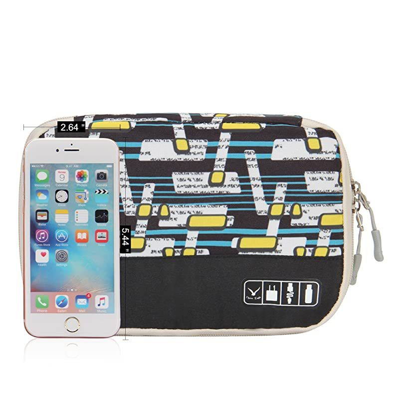 Travel Universal Cable Organizer Electronics Accessories Cases for Various USB Phone Charger and Cable Abstract
