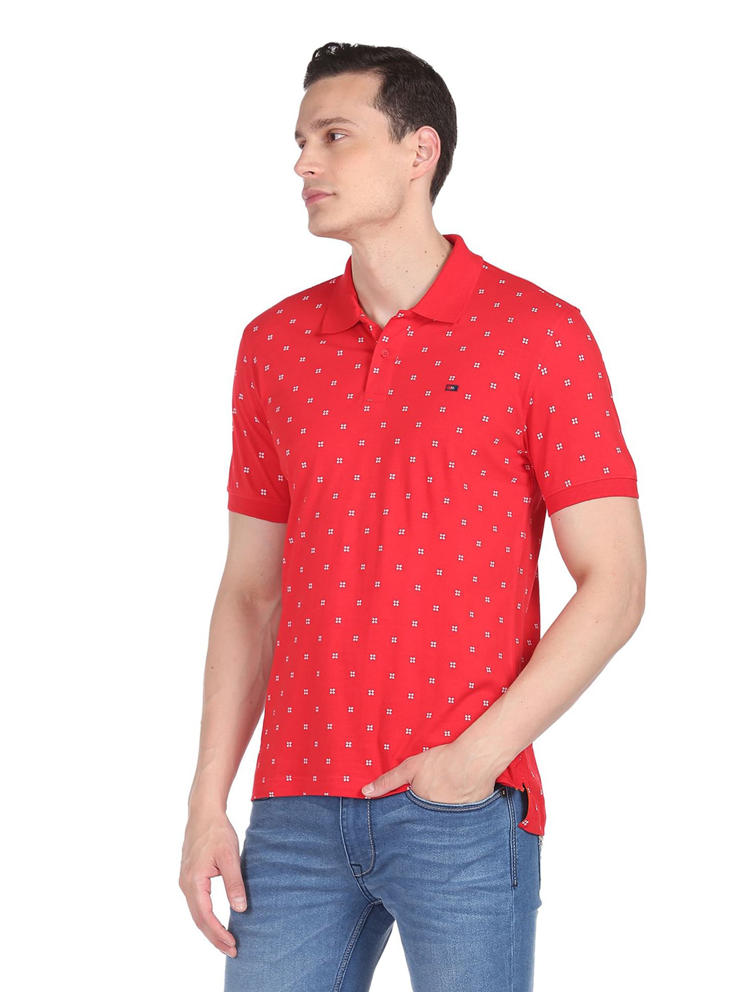 AD by Arvind Red Polo T-Shirt