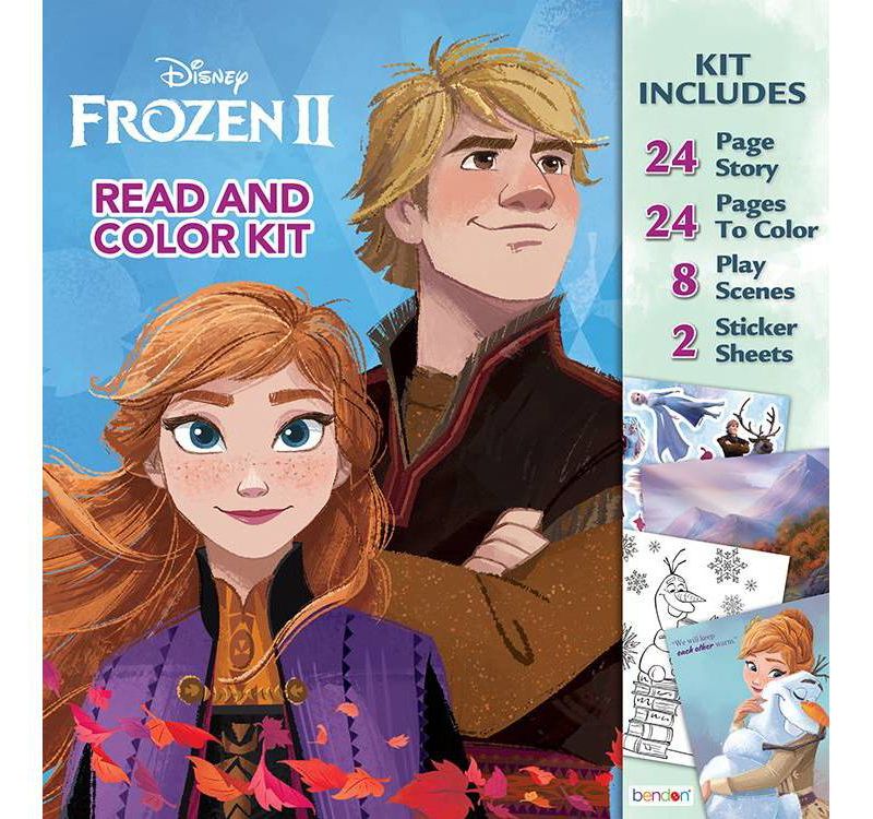 Frozen 2 Read & Color Kit
