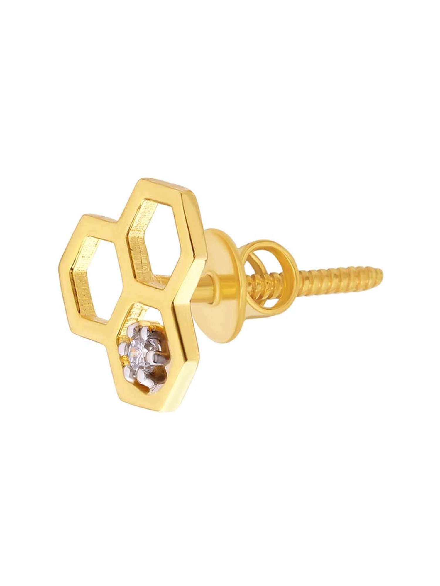 Waman Hari Pethe Jewellers 18k Gold & Diamond Earrings for Women