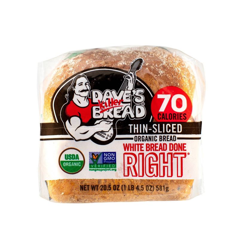 Dave's Killer Bread Organic Thin Sliced White Sandwich Bread - 20.5oz