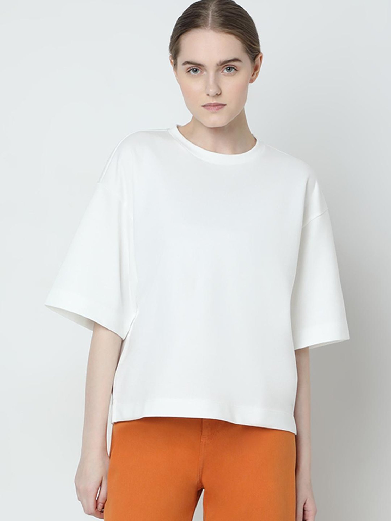 Vero Moda White Relaxed Fit T-Shirt