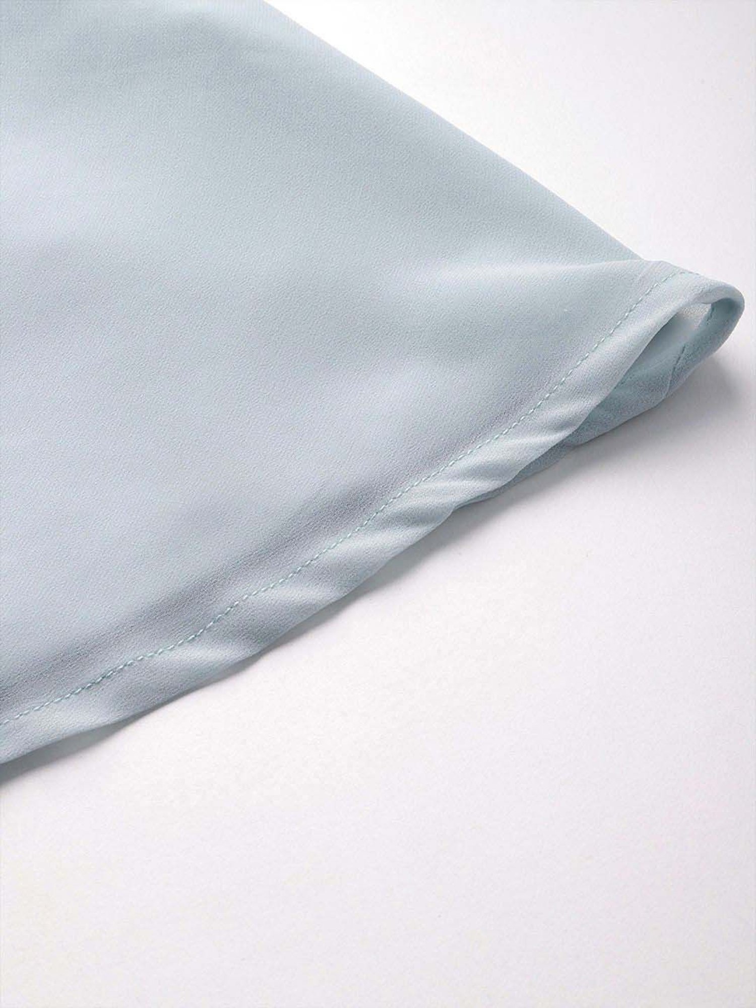 Indo Era Blue Plain Lehenga Choli Set With Dupatta & Belt