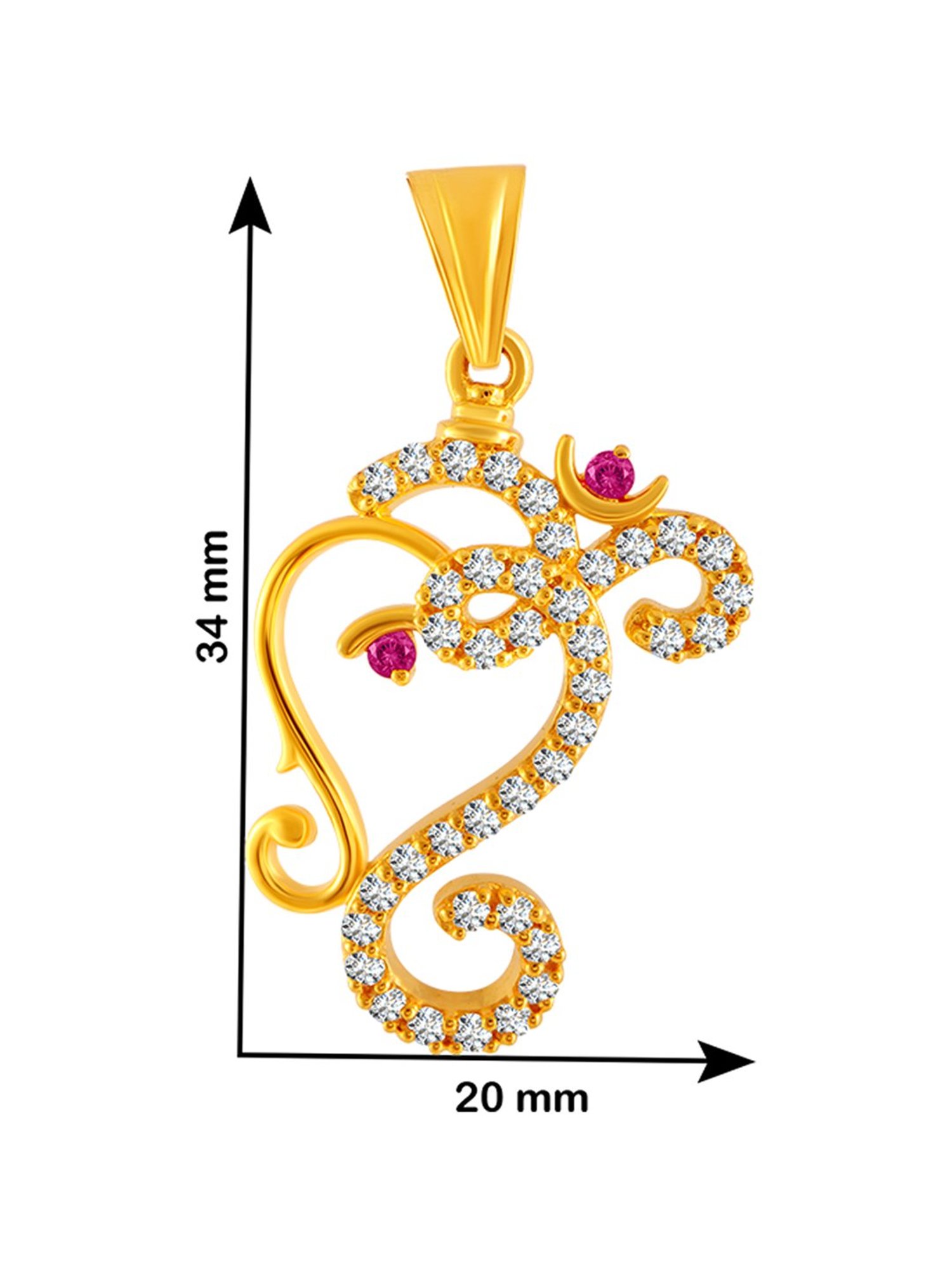 P.C. Chandra Jewellers 22 kt Gold Pendant