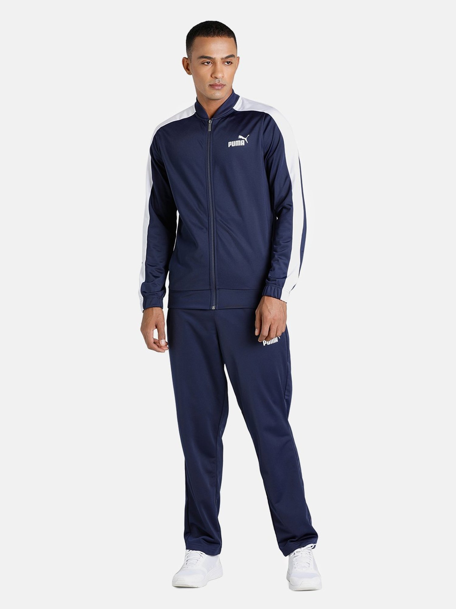 Puma Baseball Tricot Blue Regular Fit Colour Block Tracksuit - Pack of 2