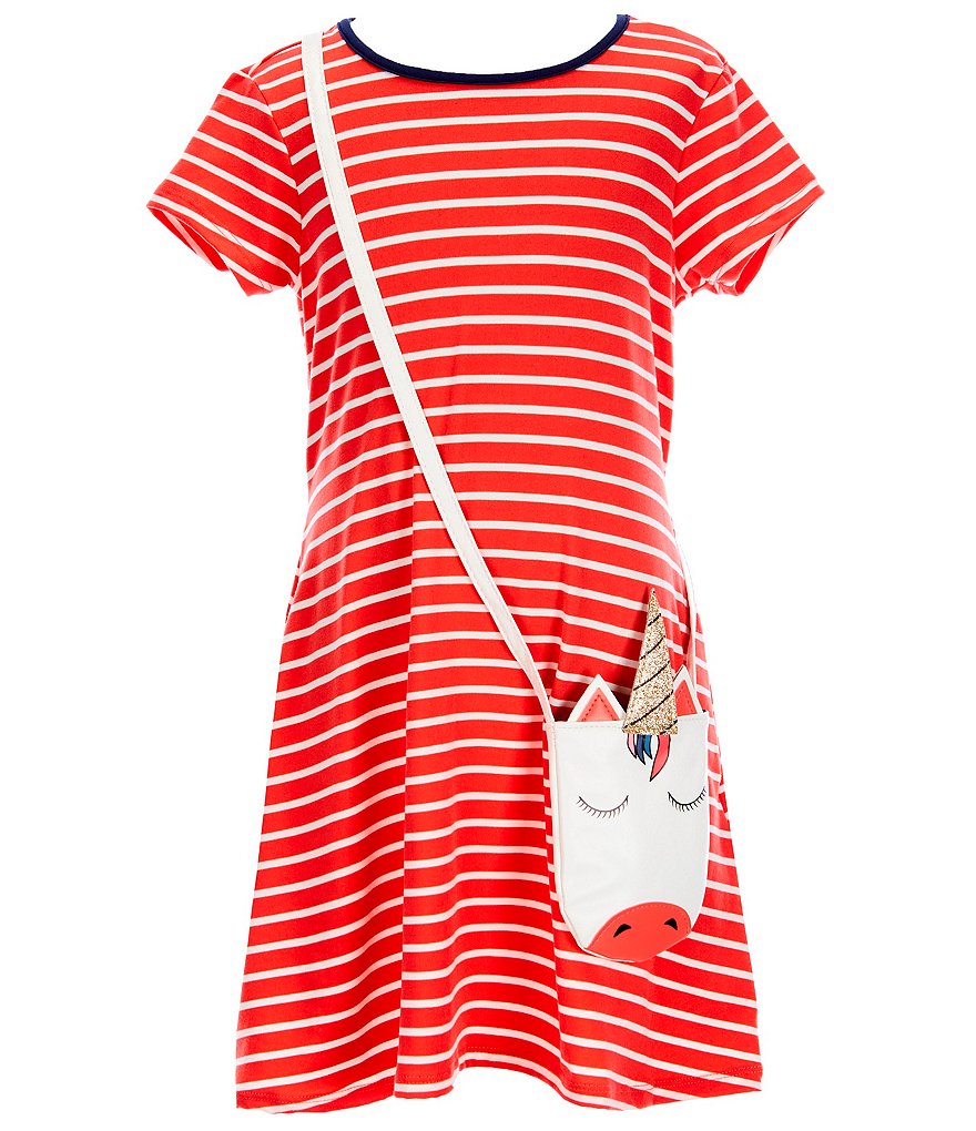 Mini Molly Big Girls 8-14 Ruffle-Sleeve Shift Dress