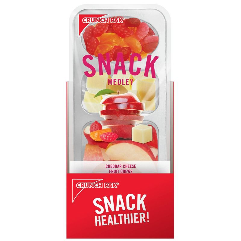 Crunch Pak Snack Medley: Apples, Fruit Chews, & White Cheddar - 3oz