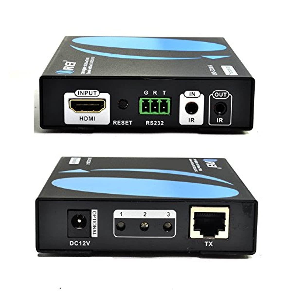 OREI UltraHD HDMI Extender 18G HDBaseT Over Single CAT5e/CAT6 Cable 4K @ 60Hz Upto 230FT With Dual IR Remote 1080P Upto 330 Ft - Power Over Cable - RS-232 - Zero Latency