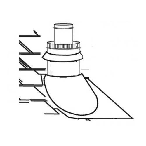Direct Vent Fireplace Roof Terminals Type: Roof Terminal Kit for 1/12 to 7/12...