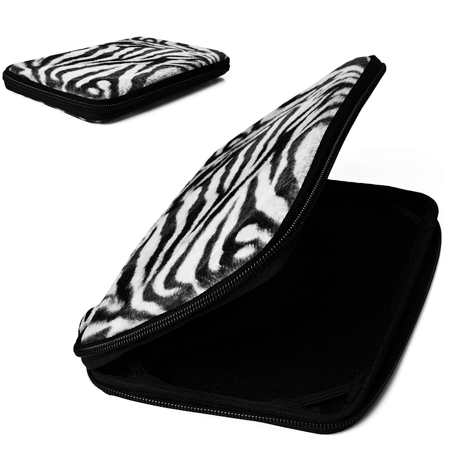 Protective Zebra Animal Print Hard Samsung Galaxy Tab 7-inch, 16GB, Wi-Fi Only Tablet Case with Extra Mesh Pocket!!!