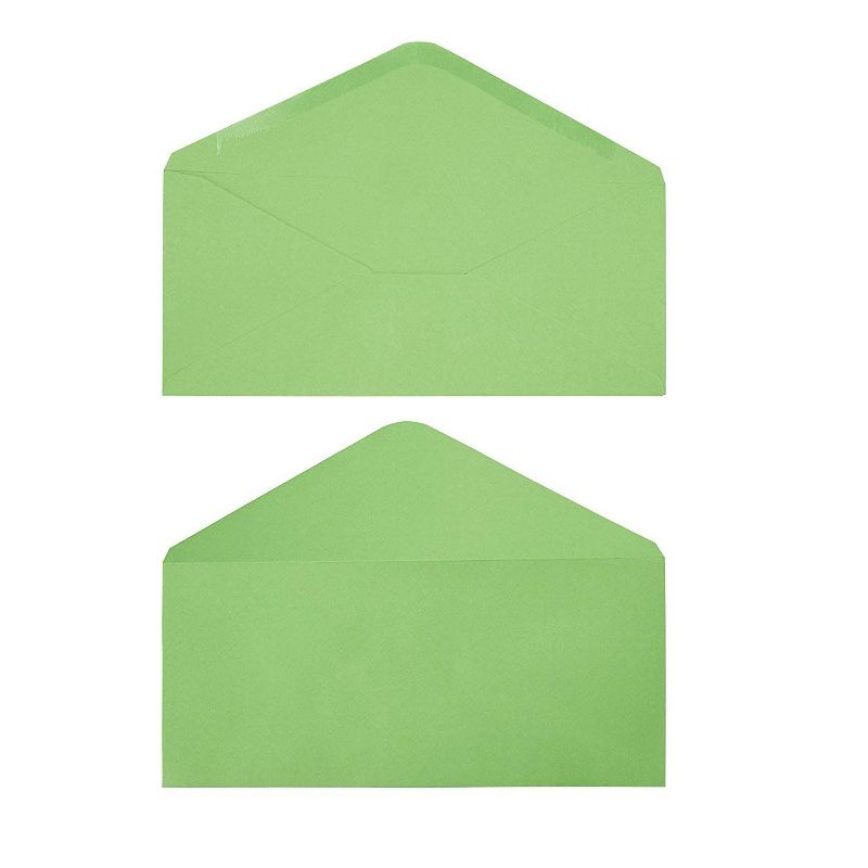 200-Pack #10 Business Envelopes for Office, Checks, Invoices, Letters, Invites, Green, 4-1/8" x 9-1/2"