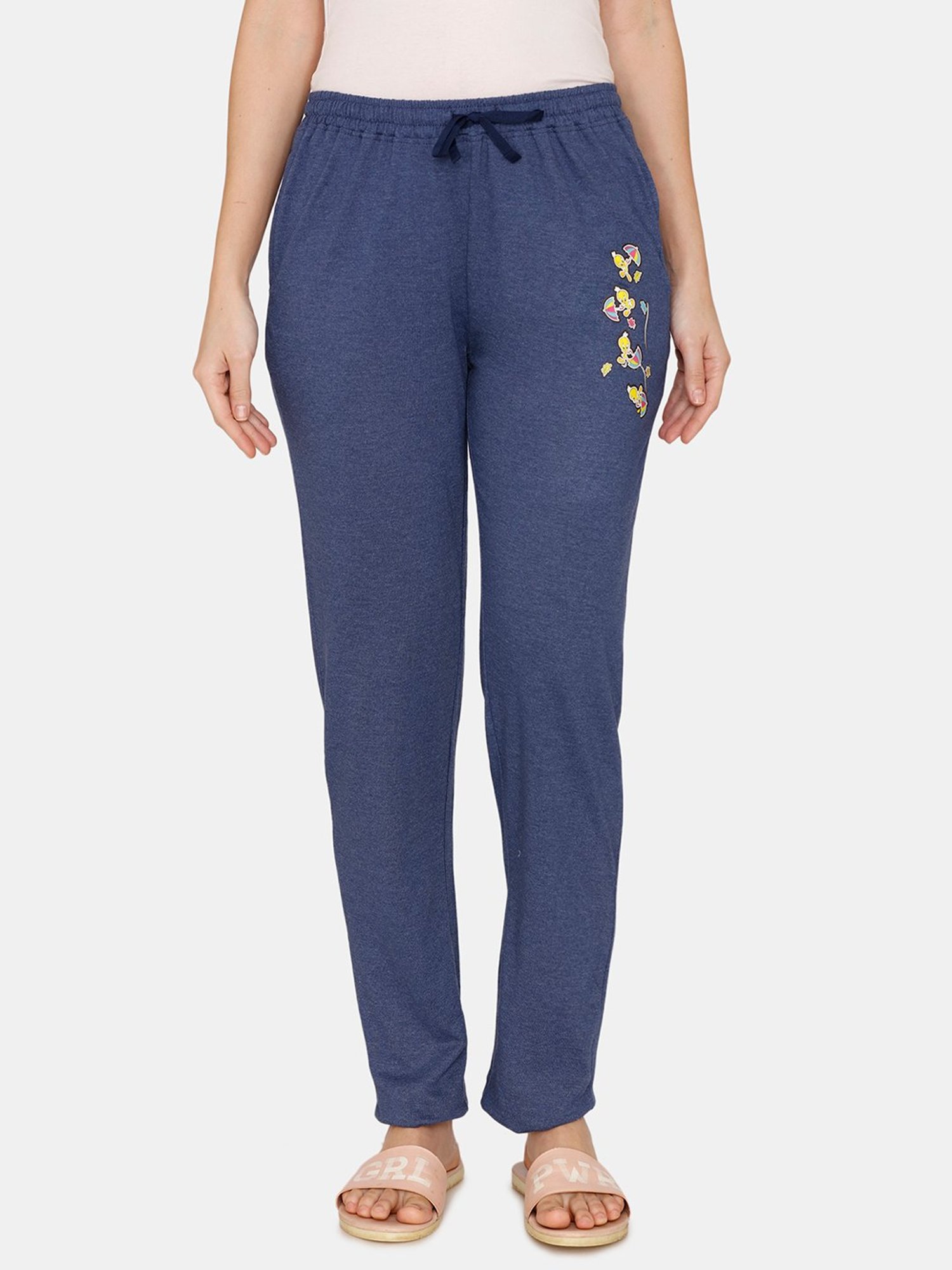 Zivame Blue Printed Pyjamas