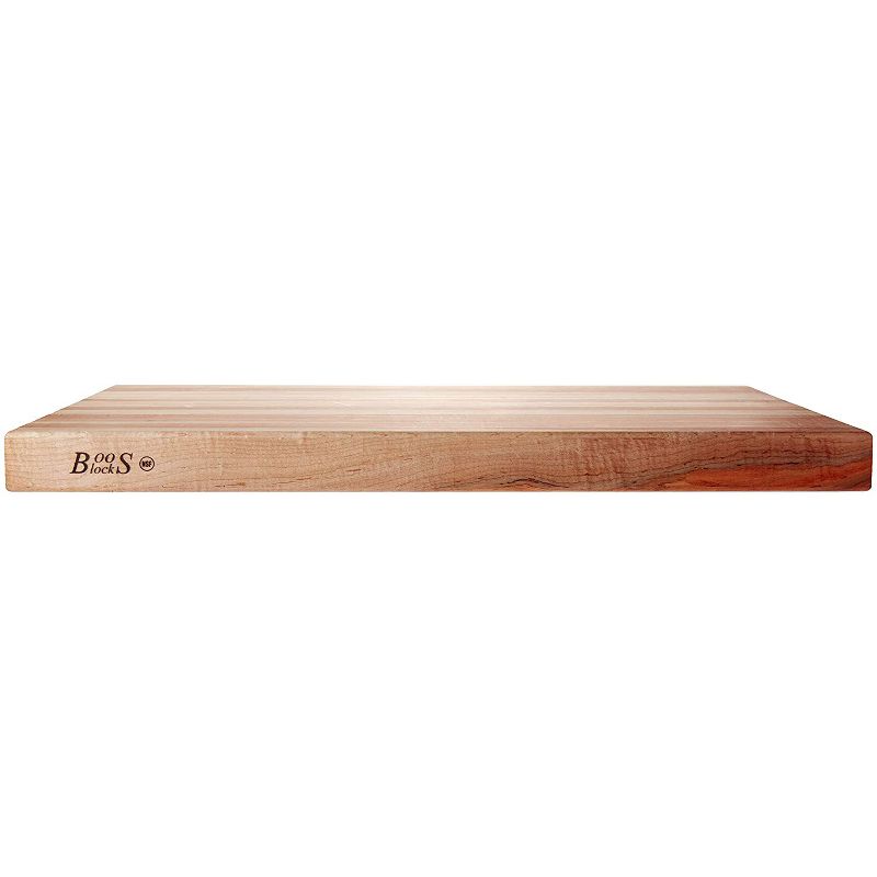 John Boos Reversible 30" Wide Flat Edge Grain Cutting Board, Maple Wood with John Boos Mystery Oil Butcher Block Maintenance Oil, 16 Ounce (3 Pack)