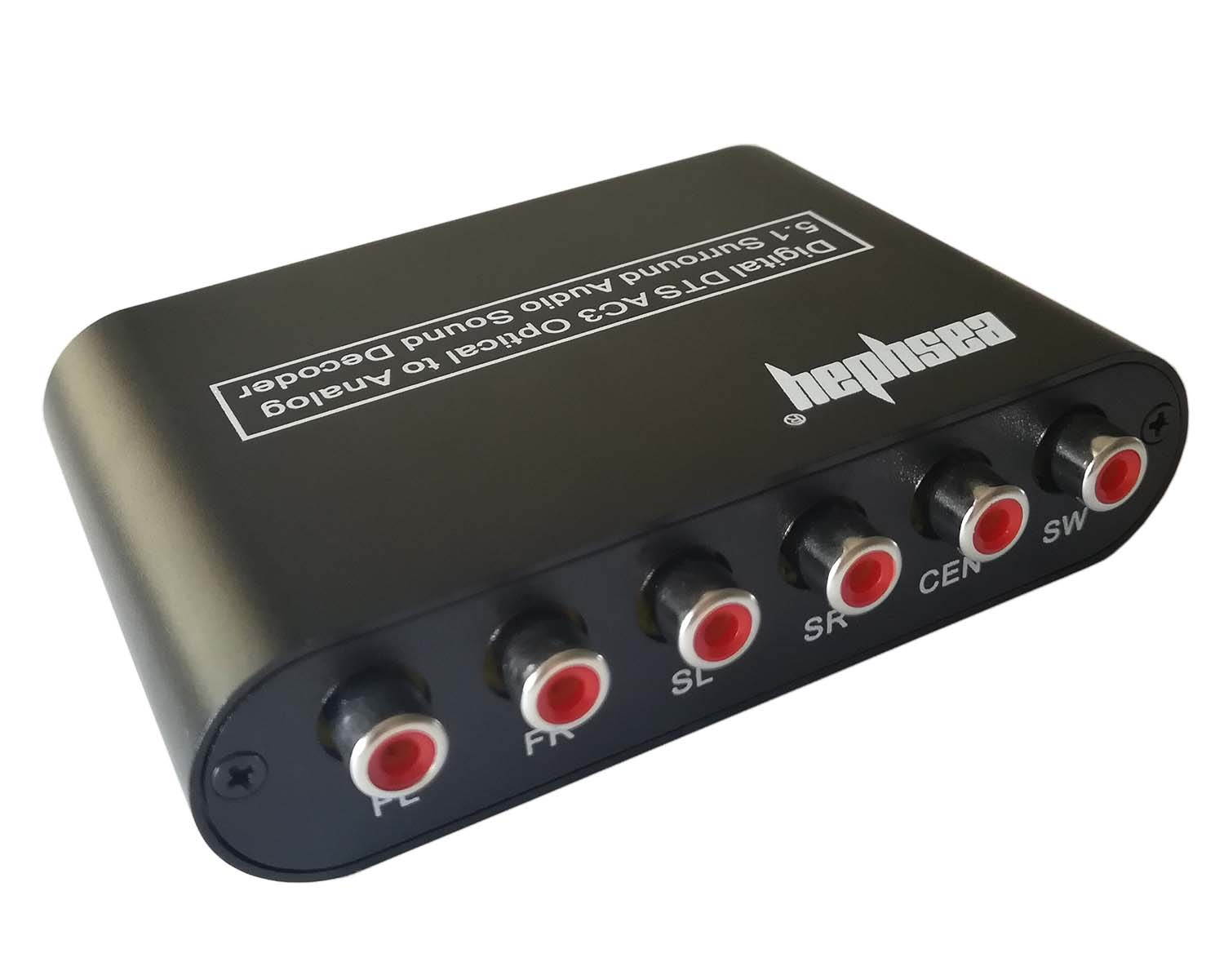 5.1CH Digital Audio Decoder Optical Coaxial Toslink to Analog AC-3/DTS Converter