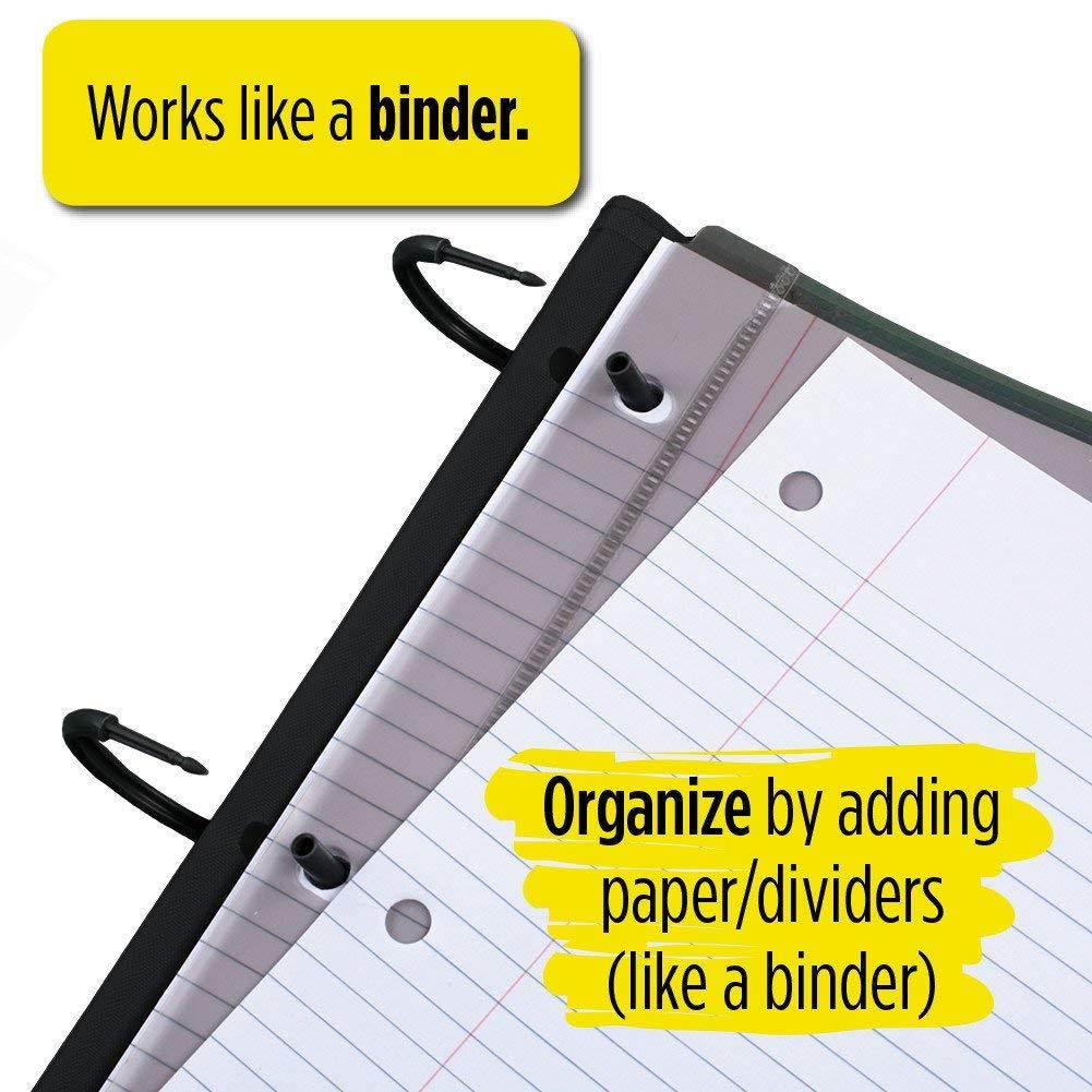 Five Star Flex Hybrid Notebinder, 1-1/2 Inch Binder, Notebook and Binder All-in-One, Red (72399)