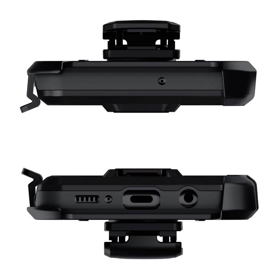 Ghostek Iron Armor Belt Clip Galaxy A11 Case with Holster, Card Holder and Stand Protective Full Body Cover with Heavy Duty Protection Slim Matte Design Galaxy A11 (6.4") (Matte Black)