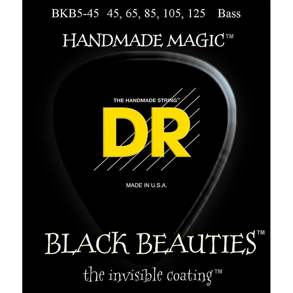 DR Black Beauties Extra-Life - Medium 5-String - Bass Guitar Strings