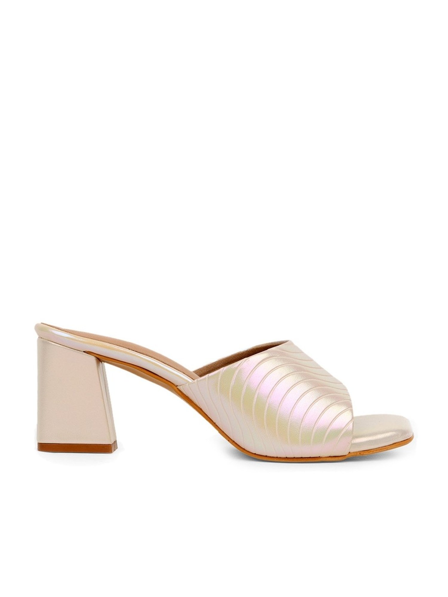 Iconics Women's Gold Casual Sandals