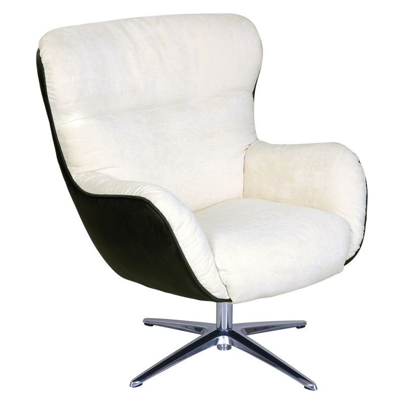 Style Rylie Collaboration Lounge Chair Cream/Black Synergy - Serta