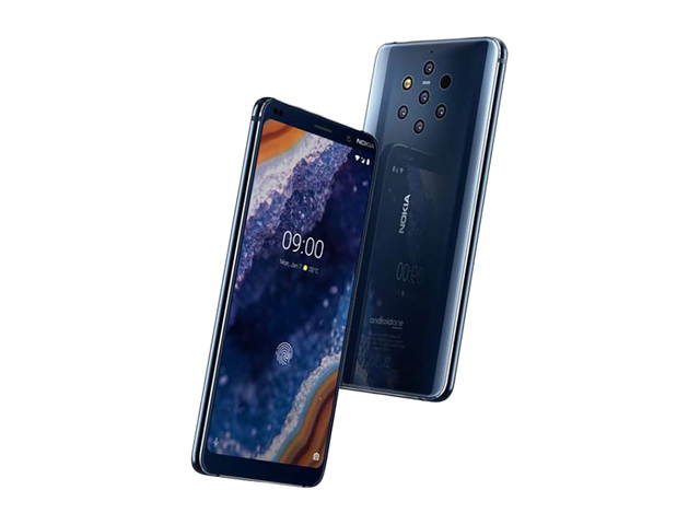 Nokia 9 Pureview TA-1082 128GB GSM Unlocked Android Phone w/ 5x - 12MP Cameras - Midnight Blue