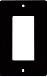 1 Gang Decora Plate Black