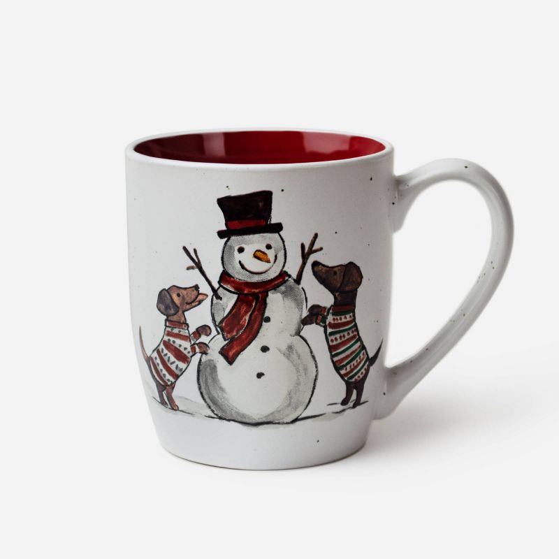 16oz Ceramic Merry Christmas Mug and Lotion Gift Set - Peppermint & Pine