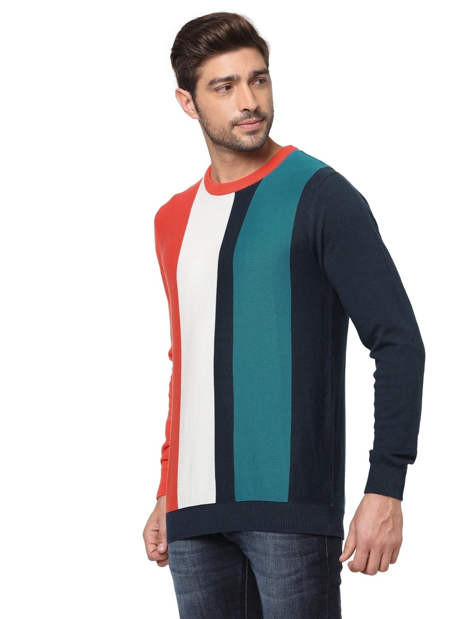 Pepe Jeans Multi Regular Fit Colour Block Sweater