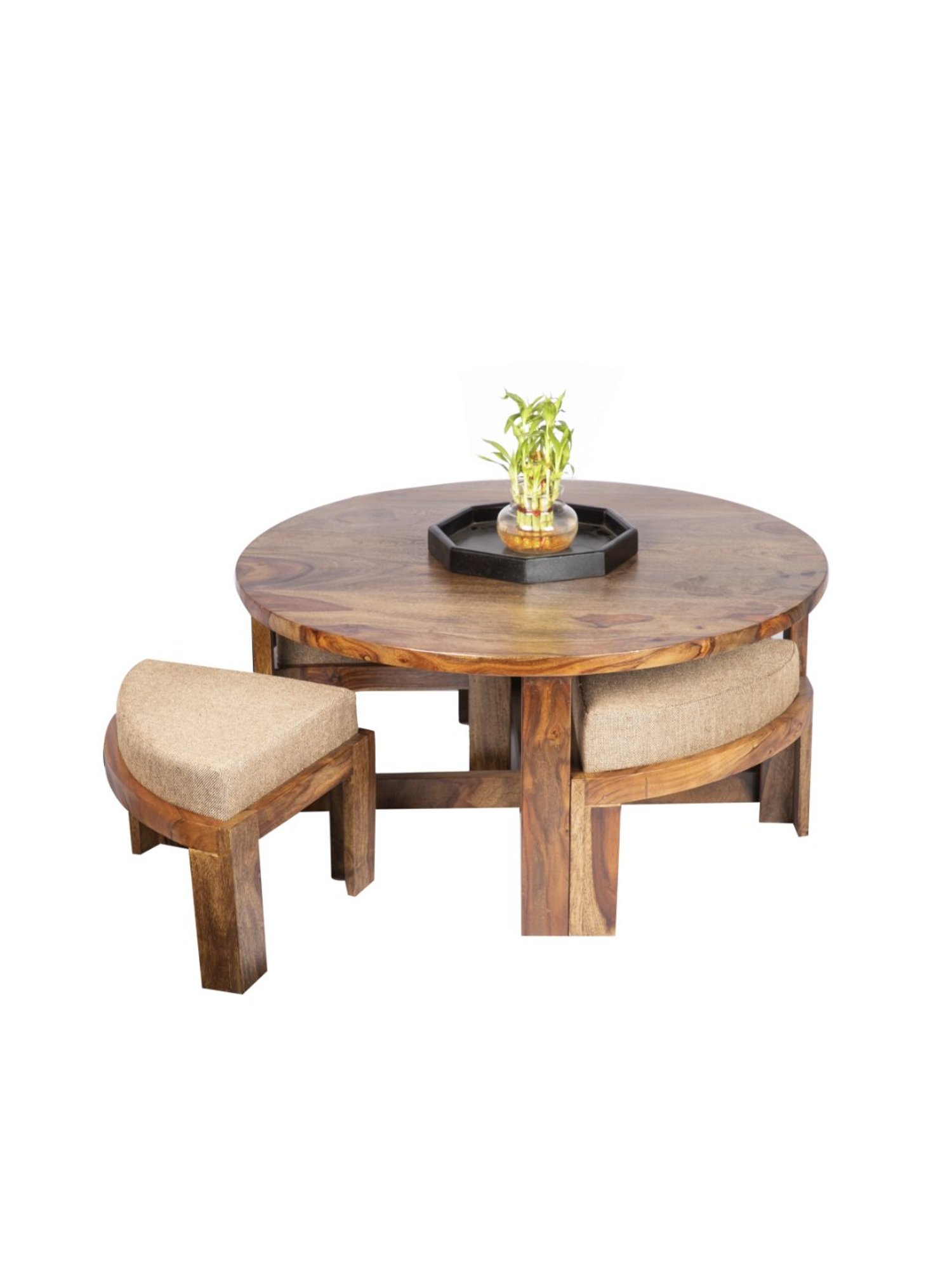 Glass Oval Living Room Metal Coffee Table - Saracina Home