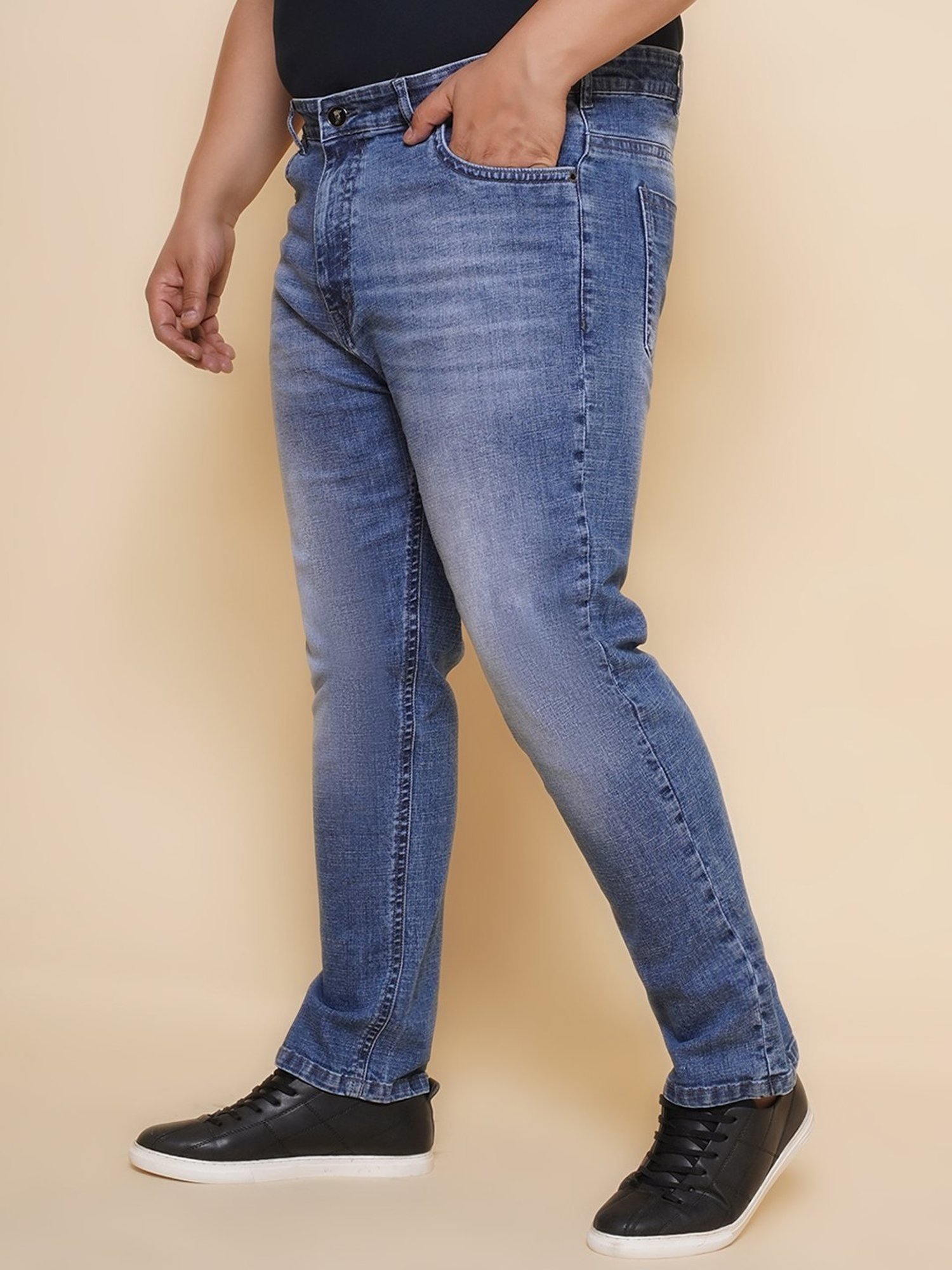 John Pride Blue Regular Fit Jeans