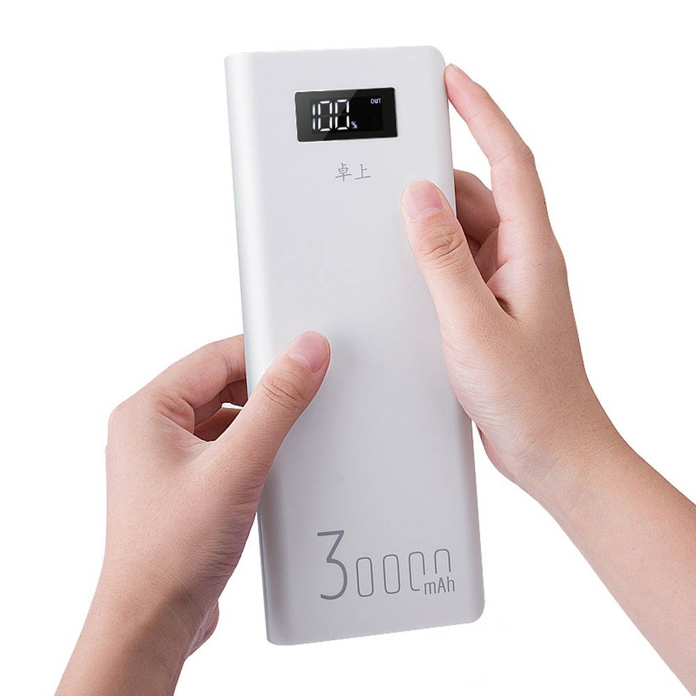 DIY Power Bank Case Portable Fast Charging LED Lighting For iPhone X XS 11Pro P30 Mate30 5G 9Pro 5G S10+ Note 10 5G Red