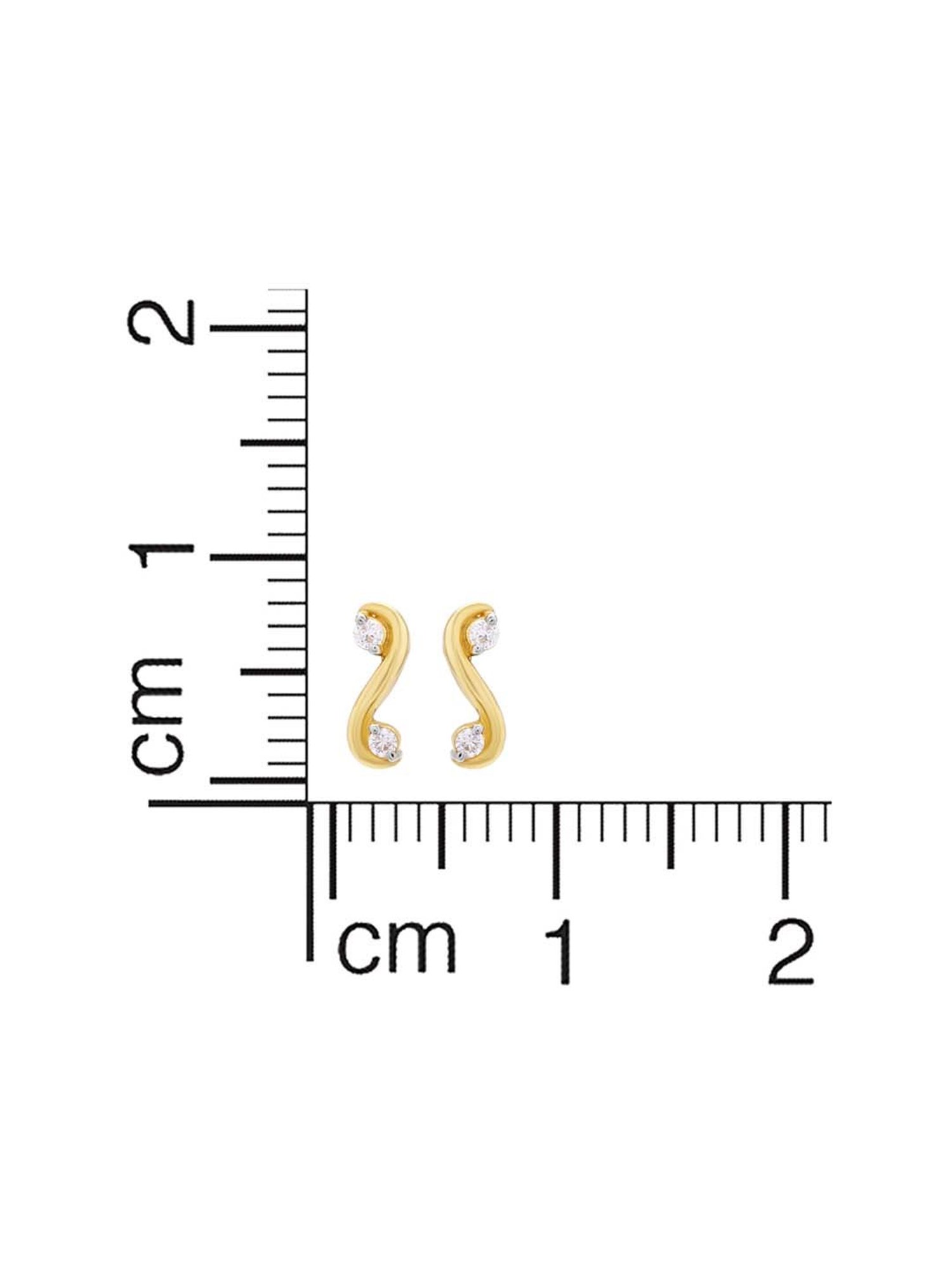 Waman Hari Pethe Jewellers 18k Gold & Diamond Earrings for Women