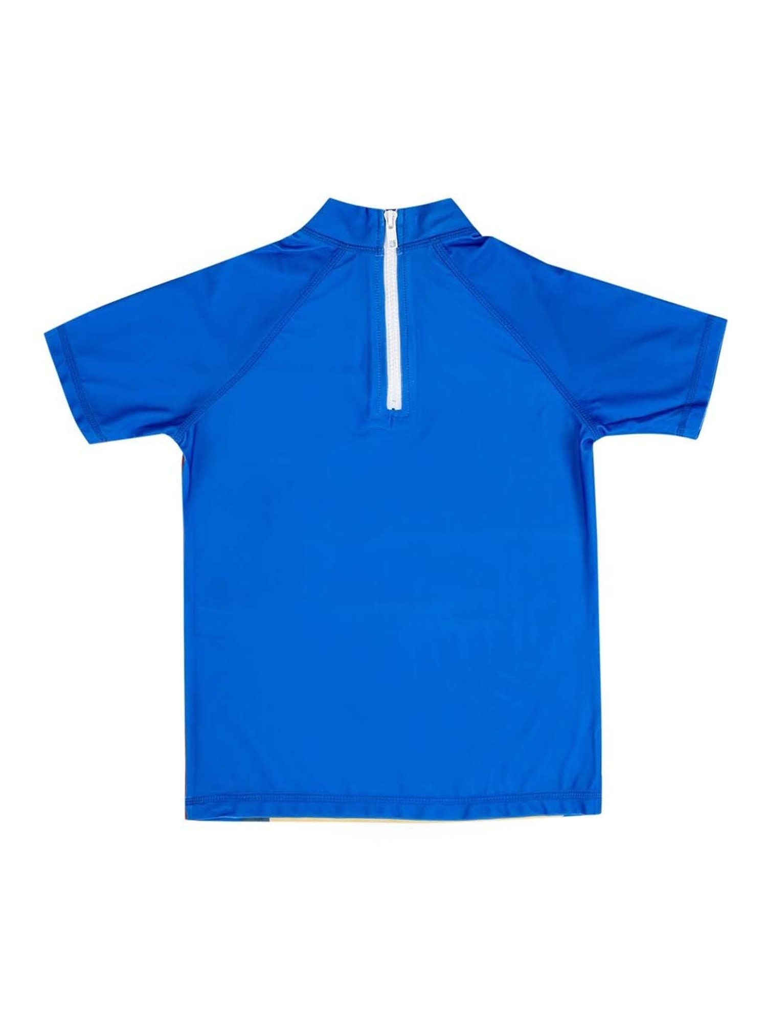 Baby Moo Kids Blue & Red Printed Swimming Set