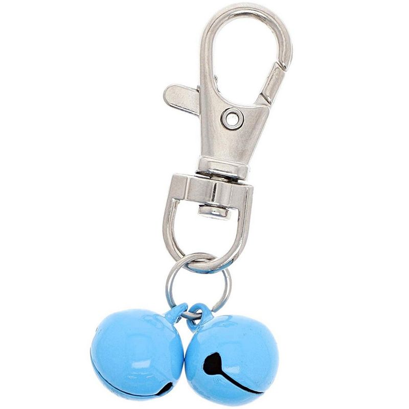 Juvale 24-Pack Assorted Pet Collar Bell for Cats and Dogs, Includes 3 Clips, 1/2 Inches