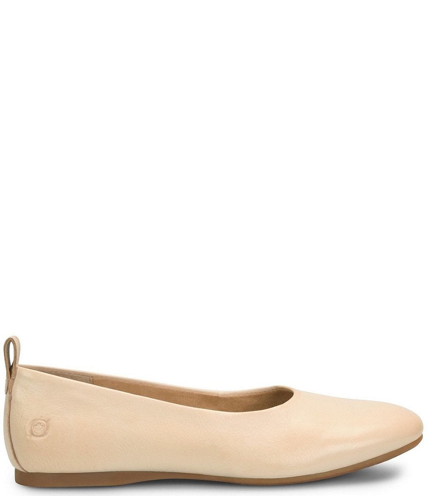 Born Beca Leather Slip-On Flats