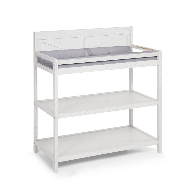 Hankel Changing Table - Pure White and Weathered Oak - South Shore