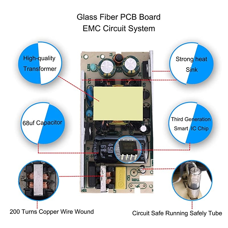 48V Power Supply Adapter for Cisco IP Phone 8811 8841 8851 8861 8961 9951 9971 CP-8861-3PCC-K9, IP Phone Power Supply for Cisco Power Cube 4 8900 9900 8800 Series CP-PWR-Cube-4