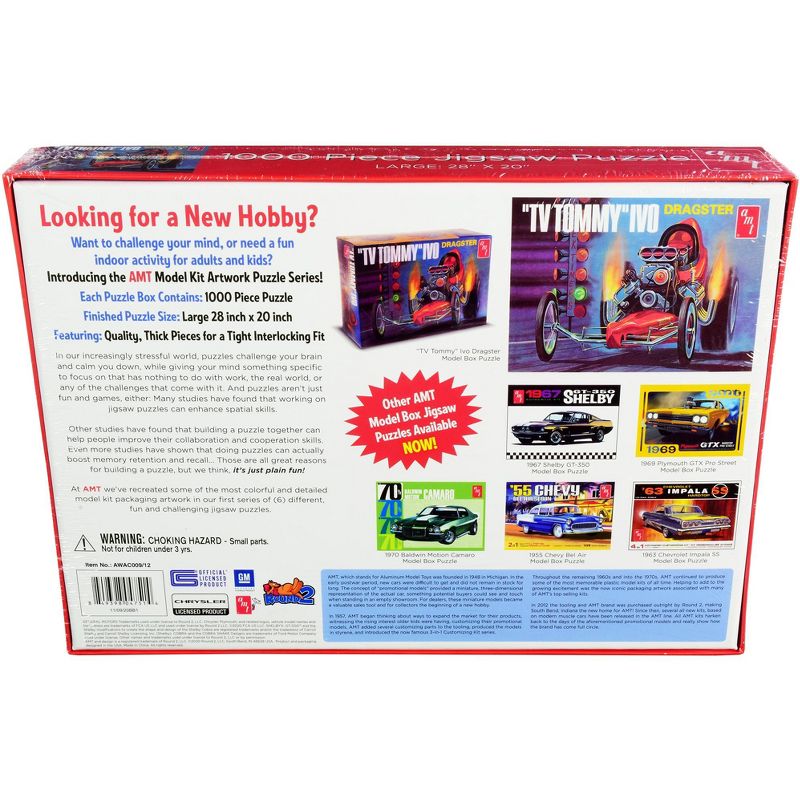 Jigsaw Puzzle "TV Tommy" Ivo Dragster MODEL BOX PUZZLE (1000 piece) by AMT