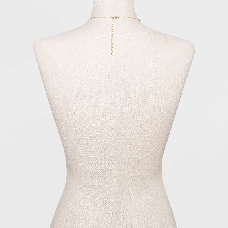 Cubic Zirconia with Stars Short Necklace - Gold