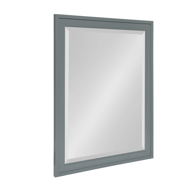 21.5" x 27.5" Bosc Rectangle Wall Mirror Gray - DesignOvation