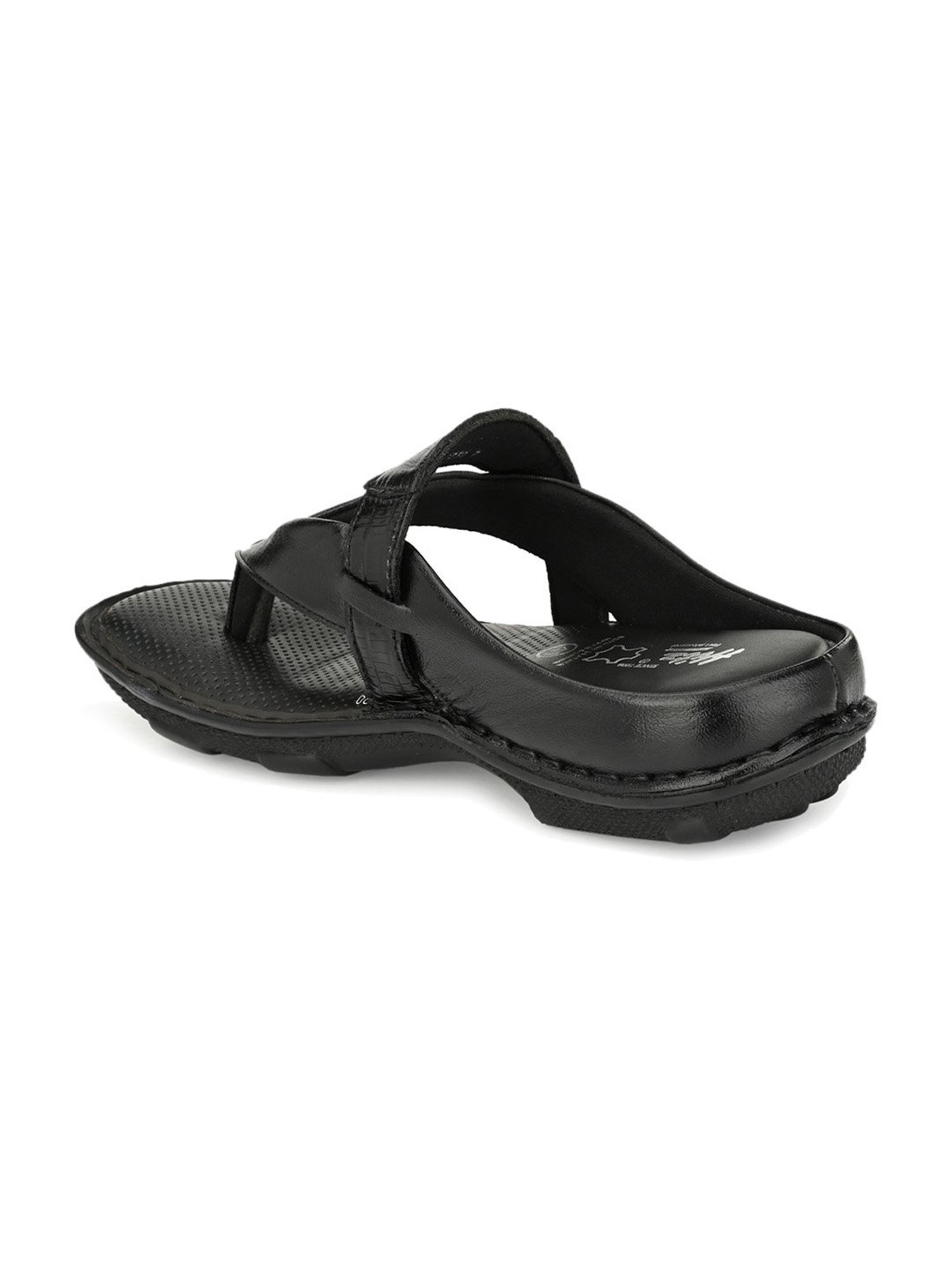 Hitz Men's Black Thong Sandals
