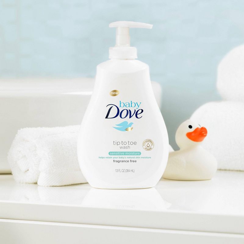 Baby Dove Sensitive Moisture Tip-to-Toe Fragrance-Free Wash - 13oz