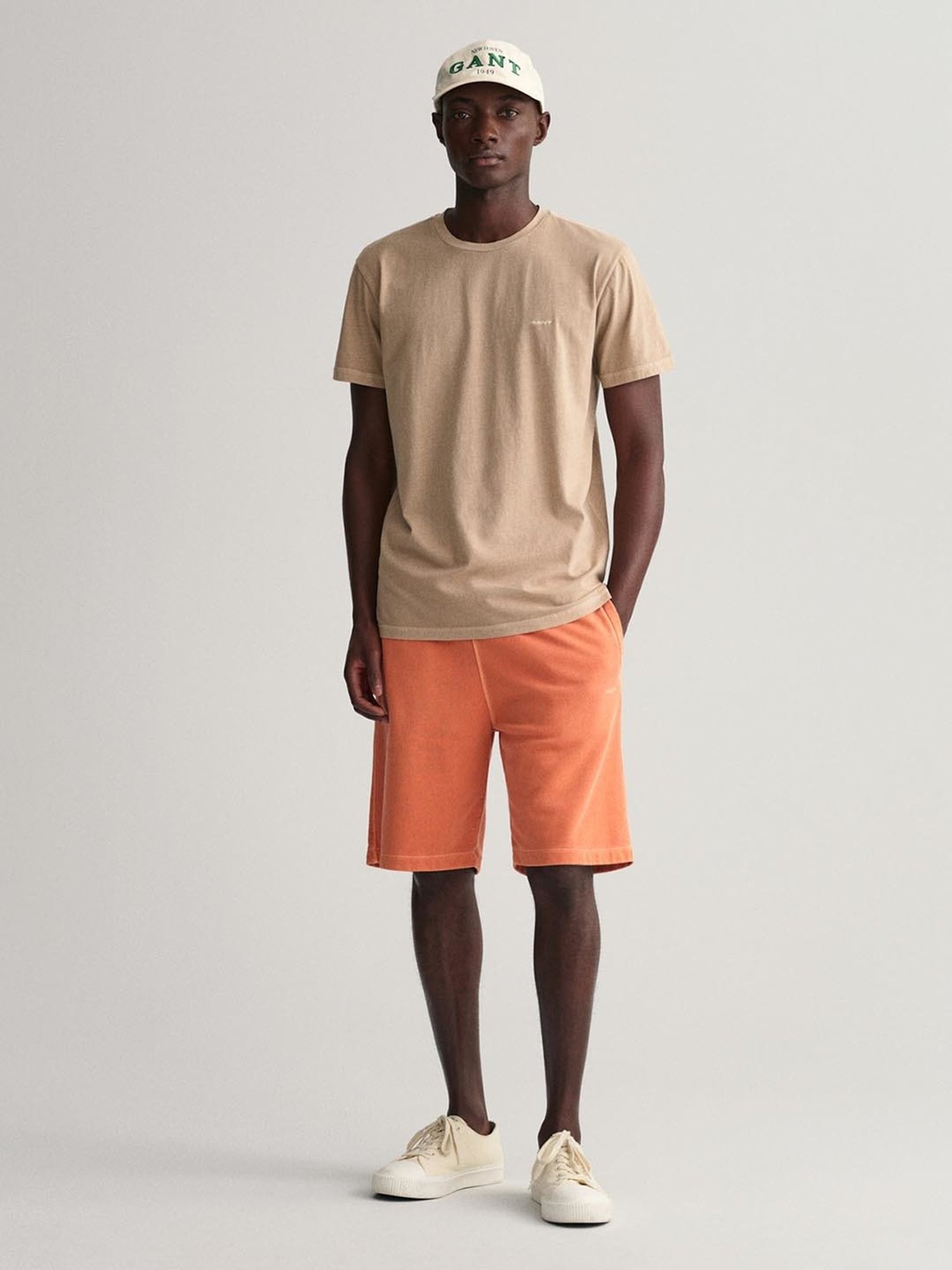 GANT Beige Cotton Modern Fit T-Shirt