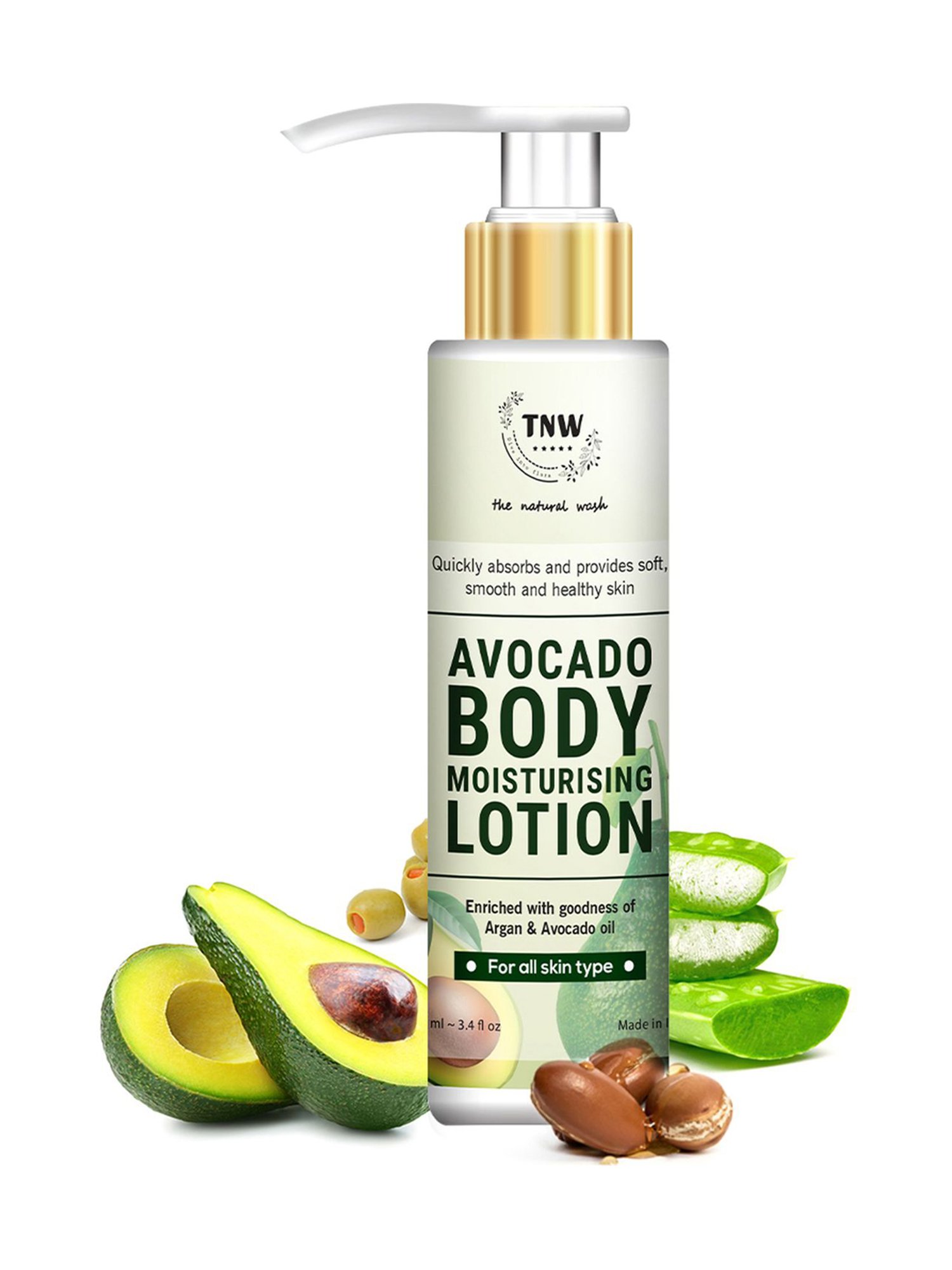 TNW-The Natural Wash Avocado Moisturizing Lotion - 100 ml